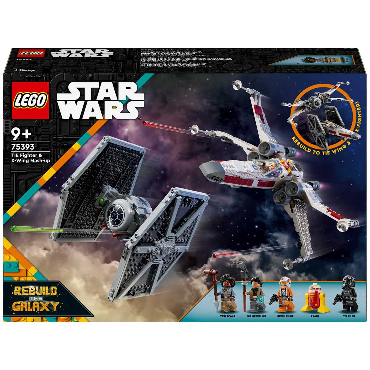 LEGO Star Wars TIE Fighter And X-Wing Mash-up Set 75393 - SuperSaverAU - view 5