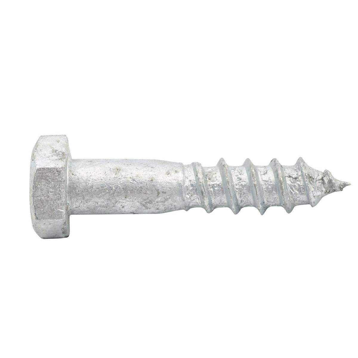 Zenith M10 x 50mm Hot Dipped Galvanised Hex Head Coach Screw - Each - Corrosion Resistant - Strong Fastening - SuperSaverAU - view 1