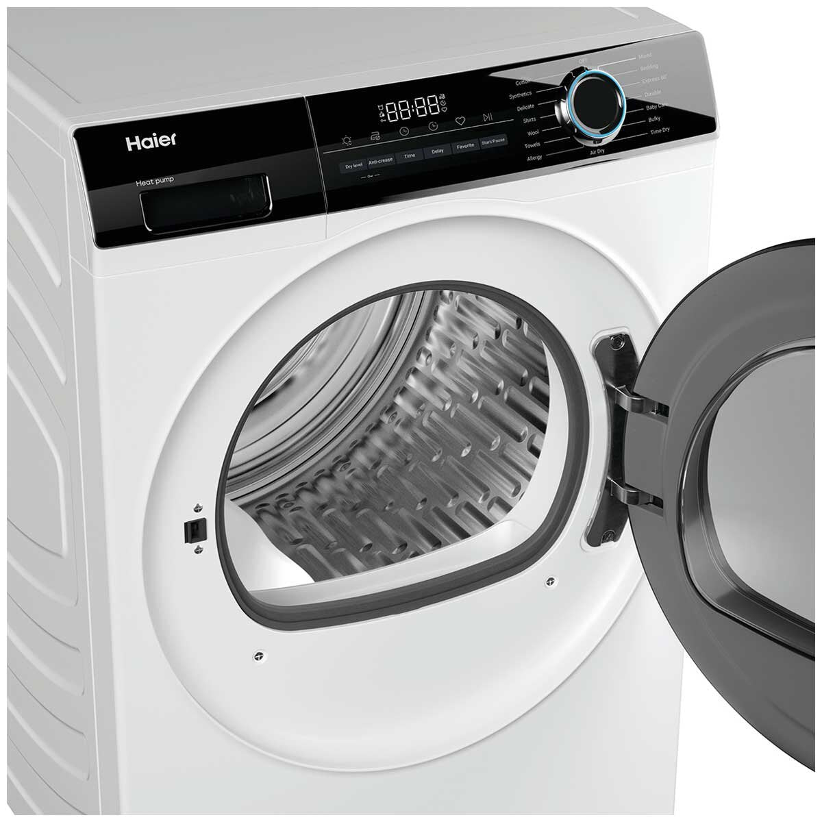 Haier 8kg Heat Pump Dryer H300 HDHP80AW1 - Hinged On Energy Efficiency & Gentle Drying - SuperSaverAU - view 4