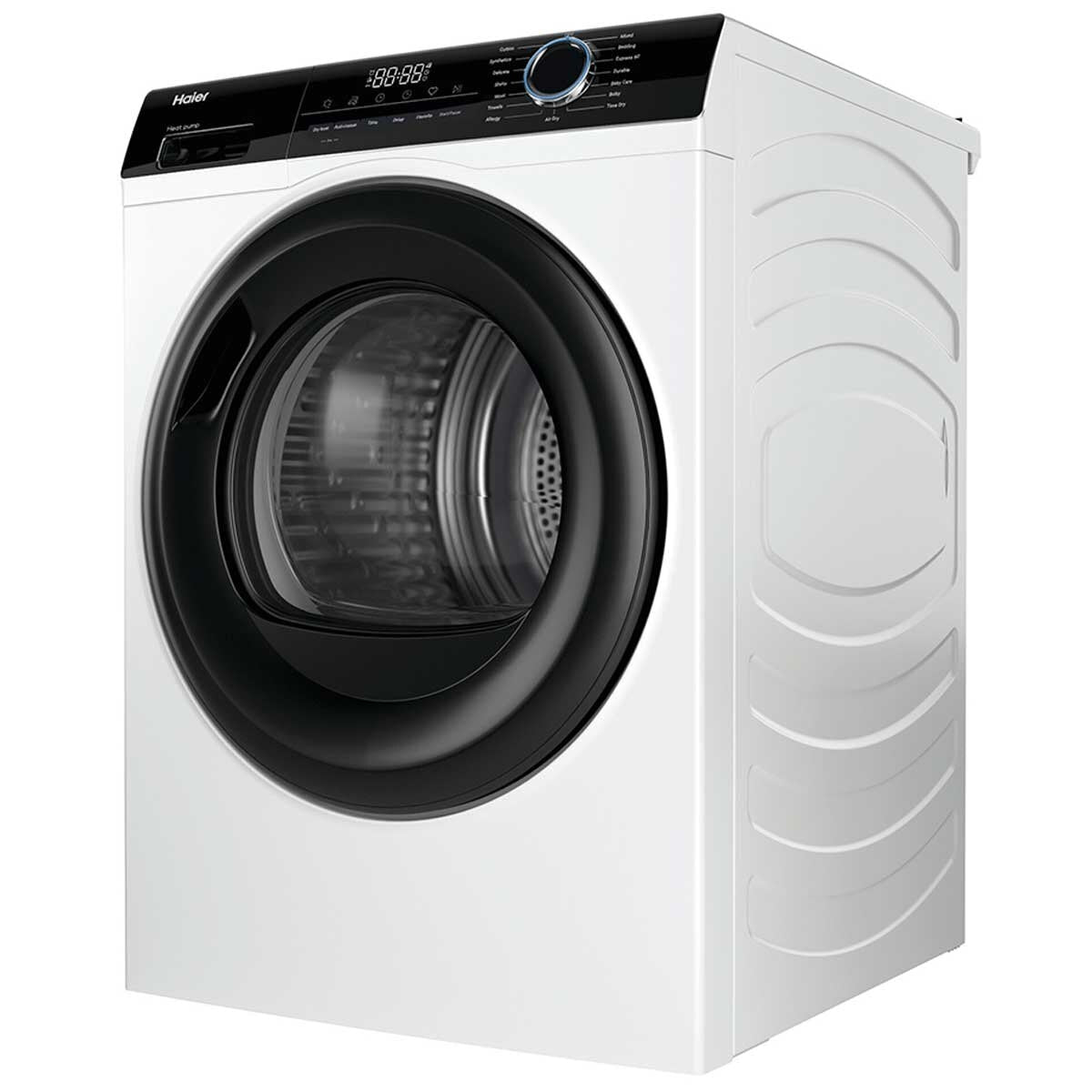 Haier 8kg Heat Pump Dryer H300 HDHP80AW1 - Hinged On Energy Efficiency & Gentle Drying - SuperSaverAU - view 3