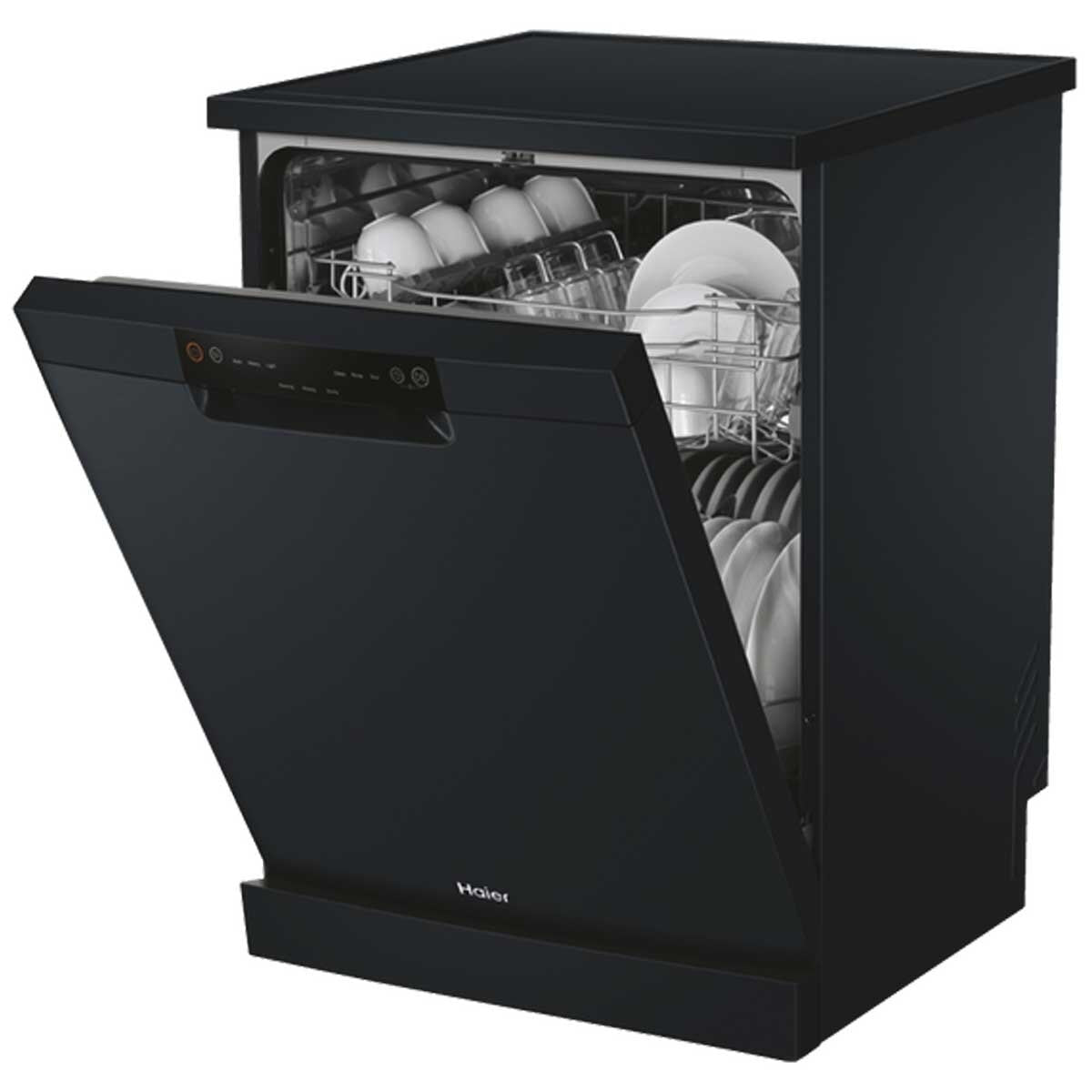 Haier 60cm Freestanding Dishwasher Black HDW13V1B1 - SuperSaverAU - view 1