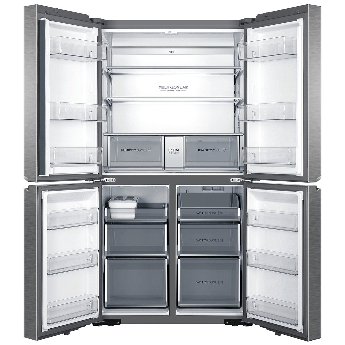 Haier 623L Quad Door Refrigerator Satina Silver HRF680YS - SuperSaverAU - view 4