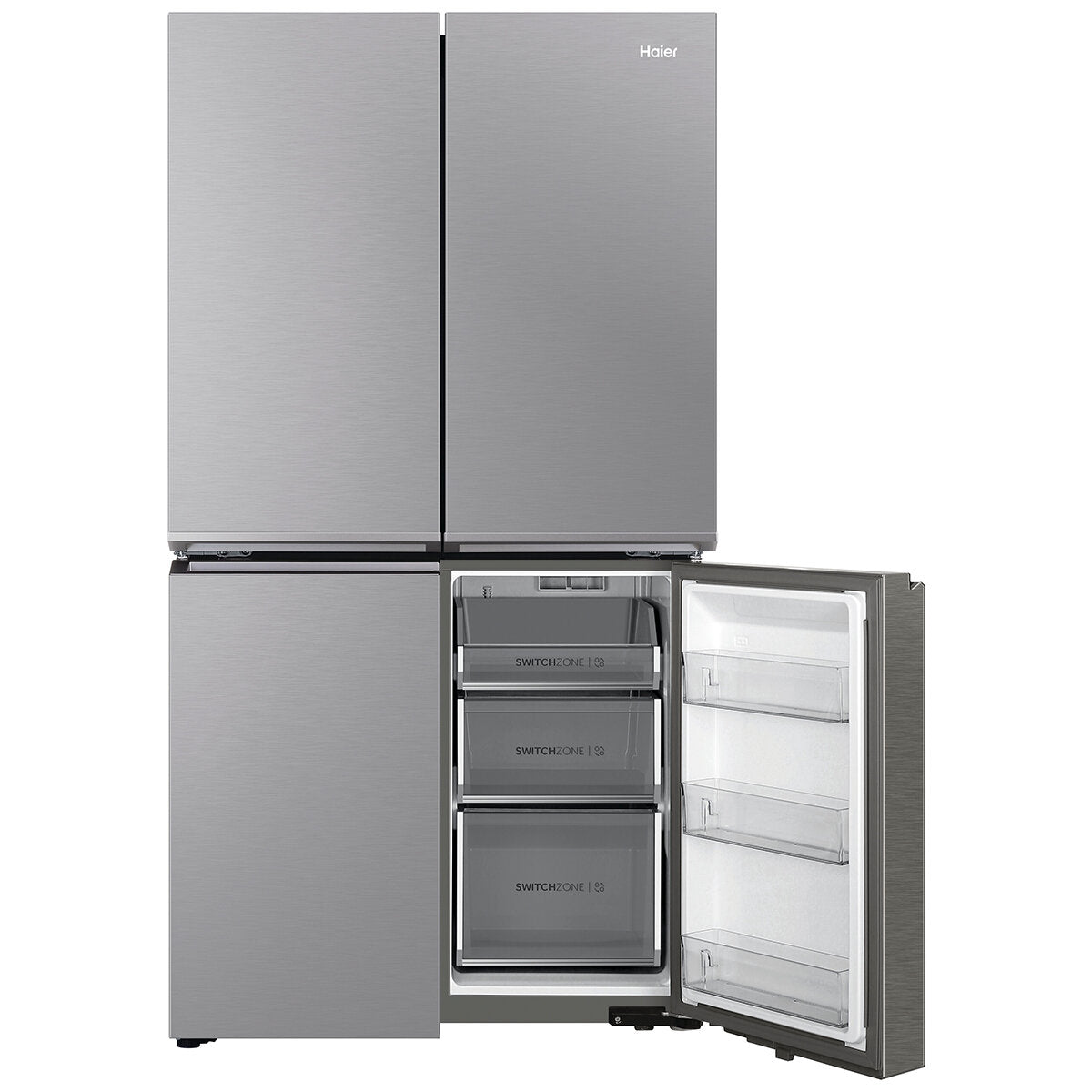 Haier 623L Quad Door Refrigerator Satina Silver HRF680YS - SuperSaverAU - view 3