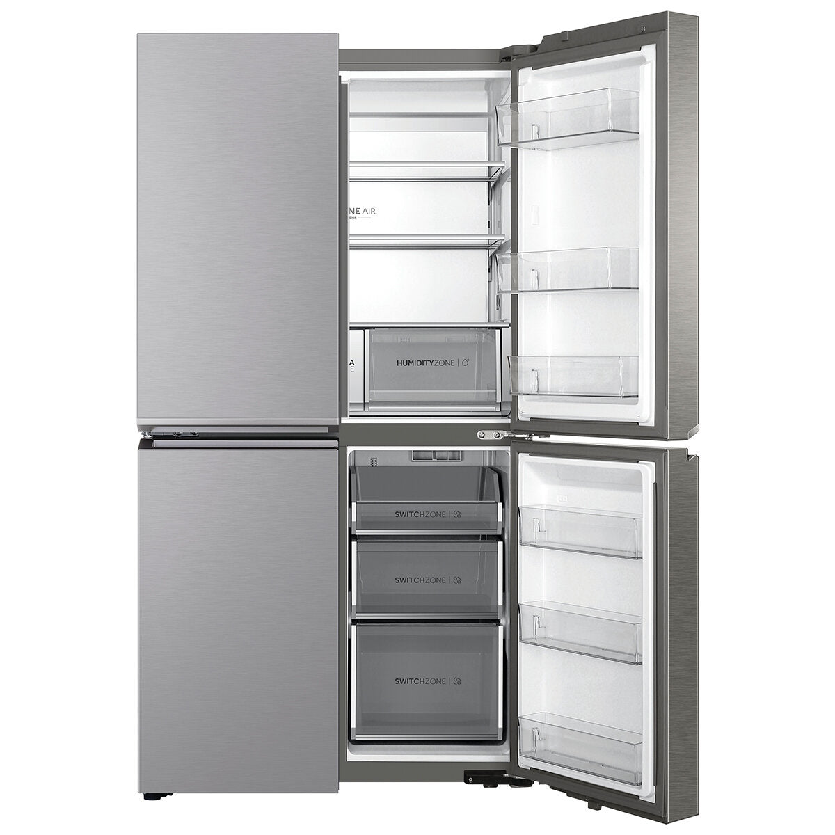 Haier 623L Quad Door Refrigerator Satina Silver HRF680YS - SuperSaverAU - view 2