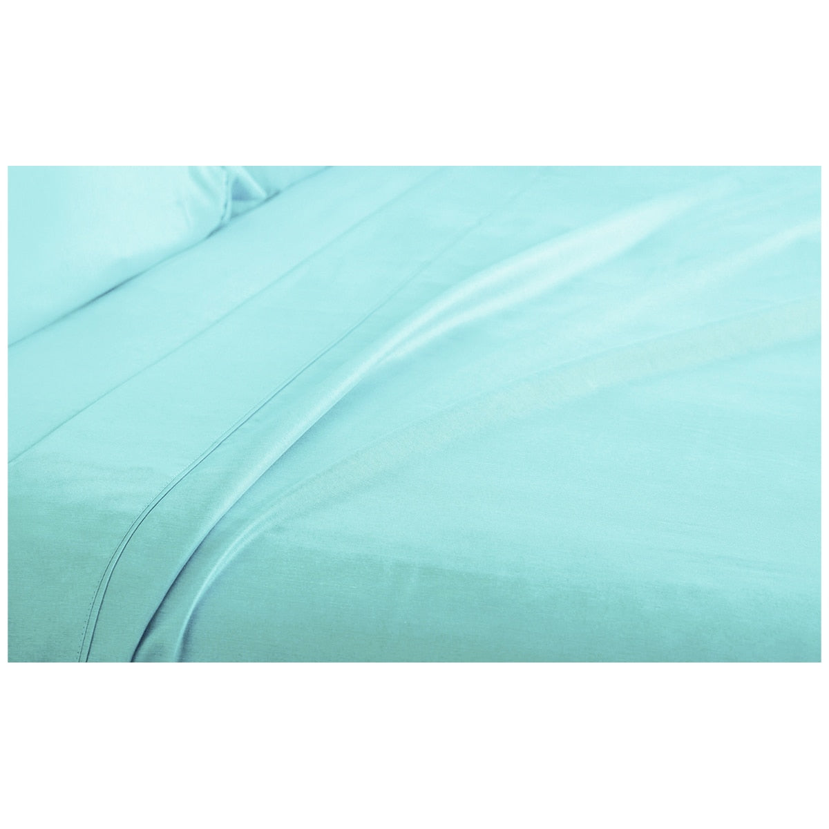 Ramesses 2000 Thread Count Bamboo Double Sheet Set Aqua - SuperSaverAU - view 1