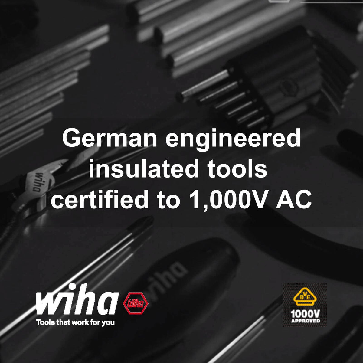 Wiha 220mm 1000V VDE Insulated Crosscut Pliers - C70 Steel
