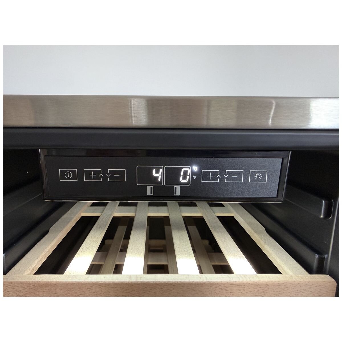 Bosston Grills 180L double door alfresco fridge - dual zone for beer and wine, lockable, silver - BOS180W2D