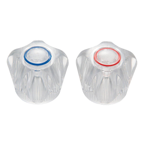 Shaw & Mason Clear Universal Multi Fit Tap Handles - Plastic, Pair