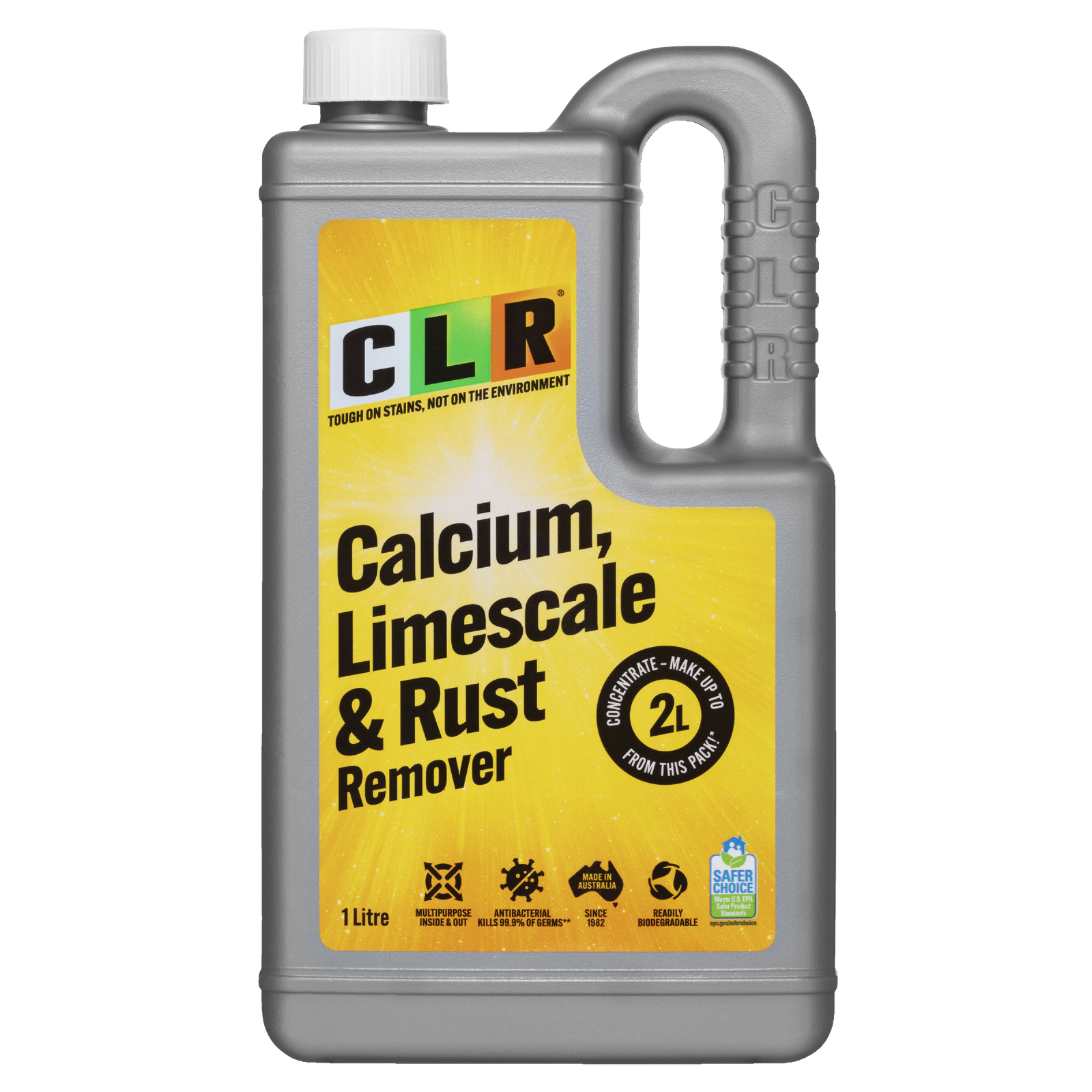 CLR Calcium Lime Rust Remover 1L Concentrate - Antibacterial Limescale & Rust Cleaner