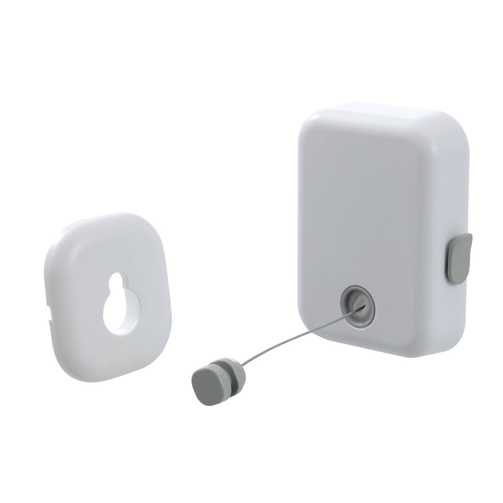 Practa 4m Indoor Wall Mounted Retractable Clothes Line - White Plastic