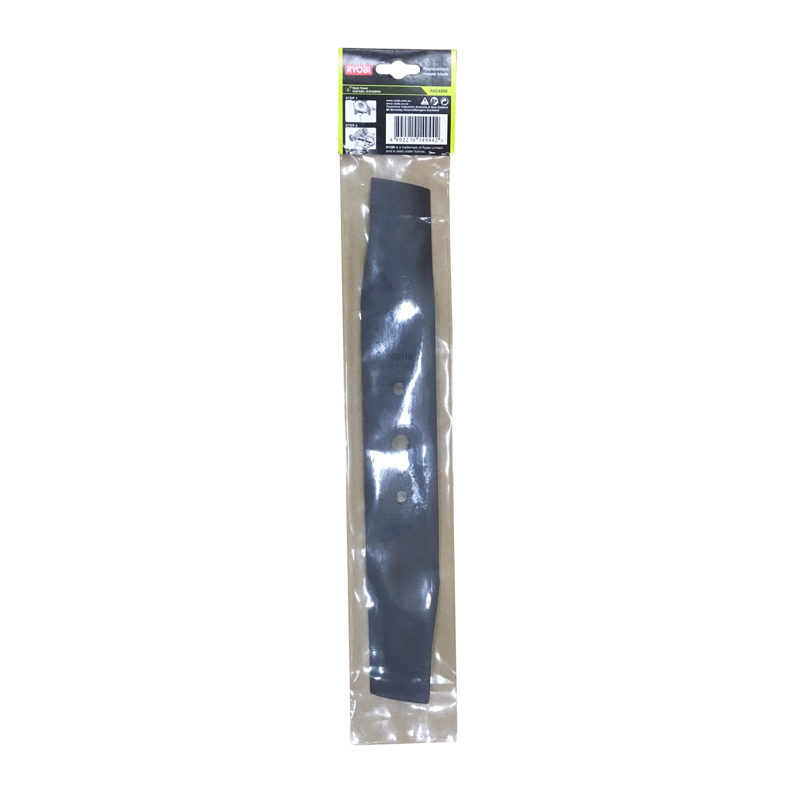 Ryobi 36cm Mower Blade, Steel, Black RAC4008