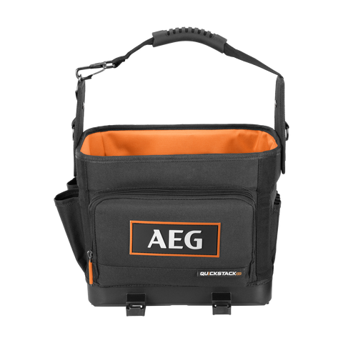 AEG QUICKSTACK 2.0 Half-Size Open Tote Tool Bag with Tape Measure Holder