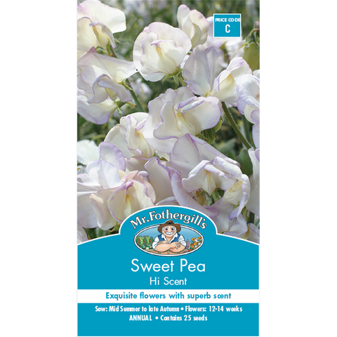 Mr Fothergill Sweet Pea Flower Seeds 180cm Seeds Fragrant Climber - SuperSaverAU - view 1