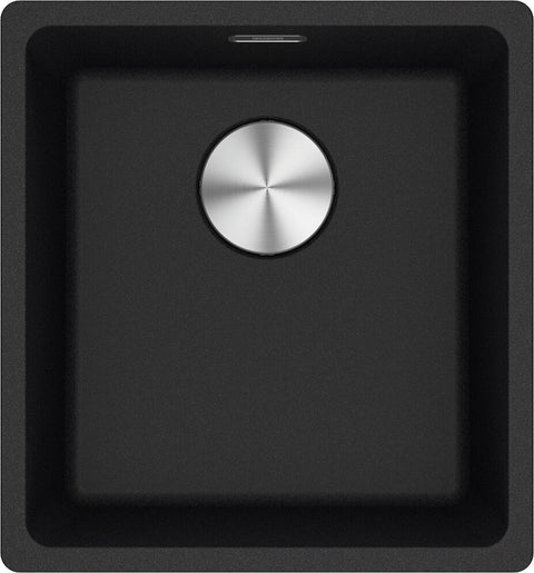 Franke Maris 370mm Single Bowl Flush Mount Sink - Onyx Fragranite - MRG210-37ON-B