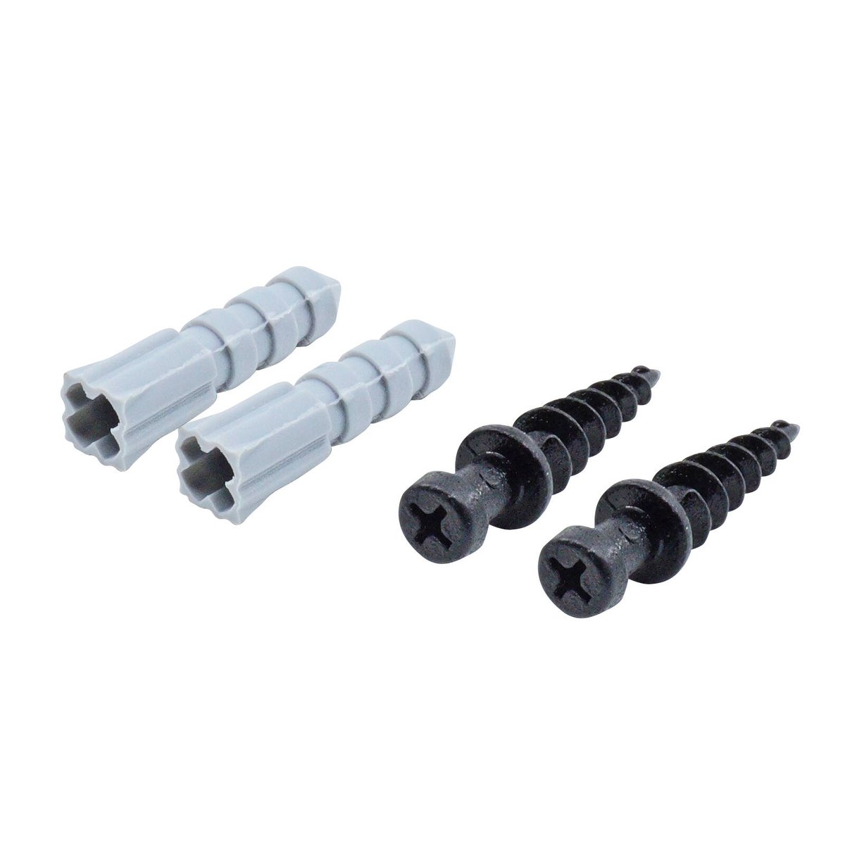 Everhang 30kg Black Heavy-Duty Picture Hanging Plasterboard Screw Set, 2 Pack
