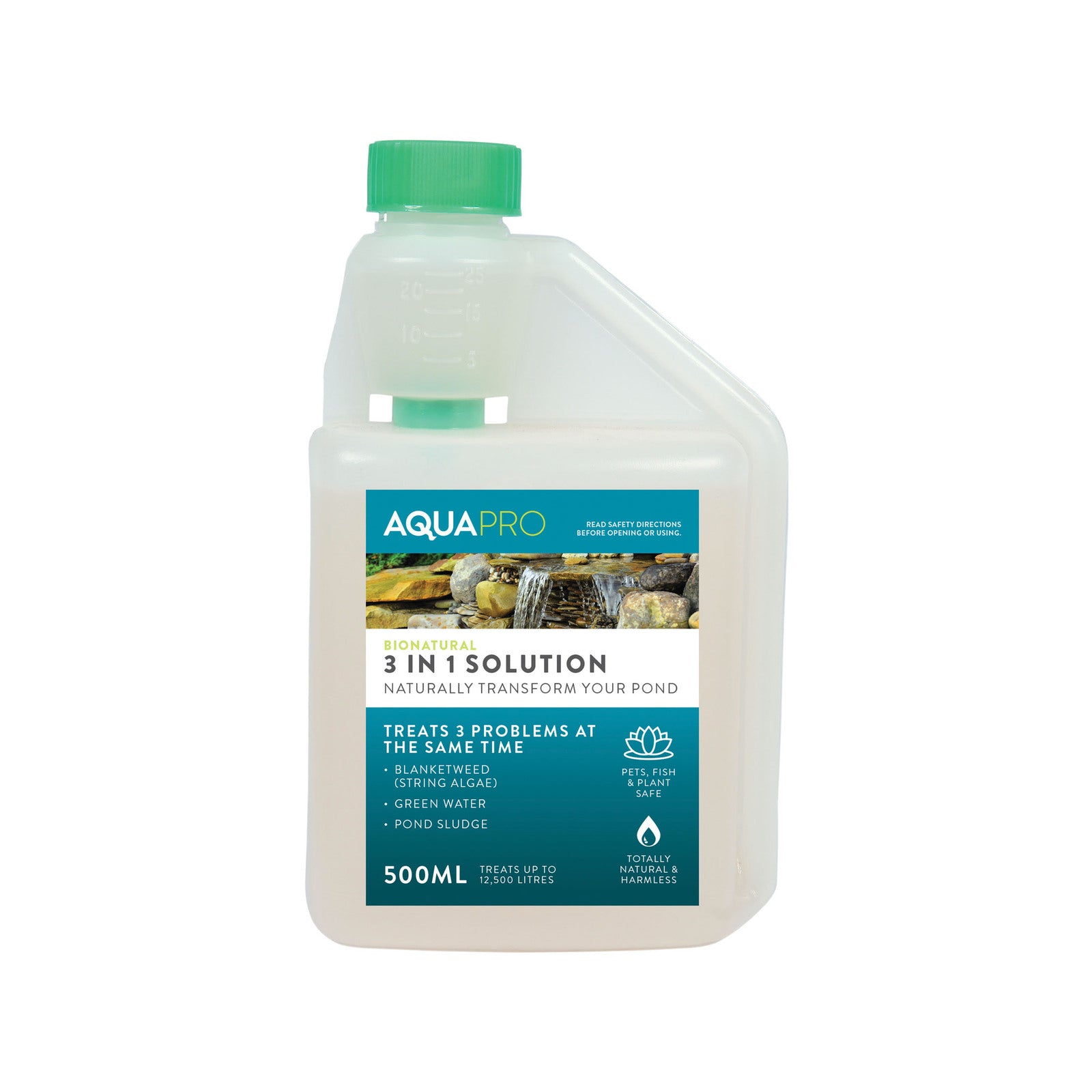 Aquapro 500ml Bionatural 3 In 1 Pond Solution