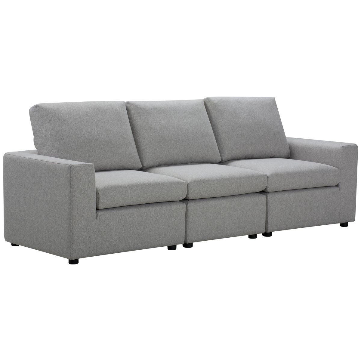 Ostro Furniture Athena 3 seater sofa - wide arm design with soft stitch detailing and foam seating - 27006000