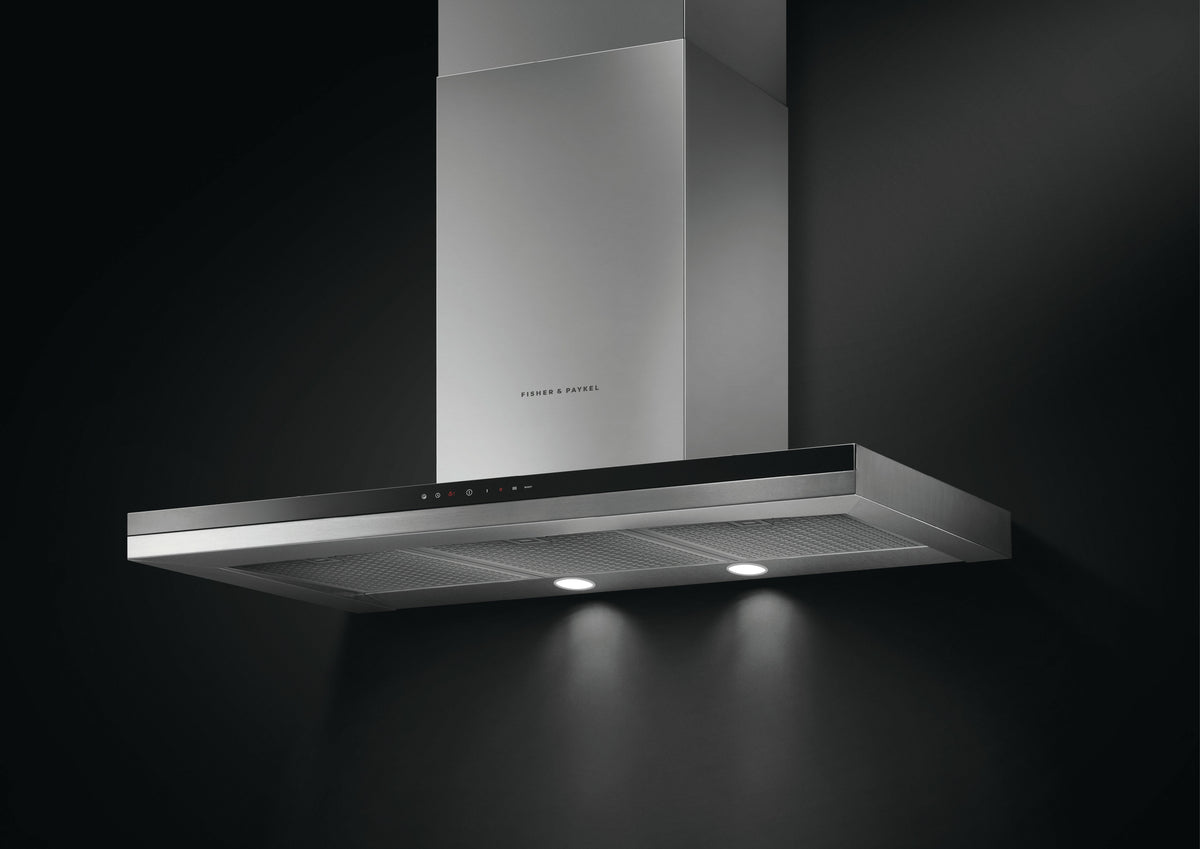 Fisher & Paykel Series 7 90cm canopy rangehood - Stainless steel - External motor, 4 speeds - HC90DCEXB3