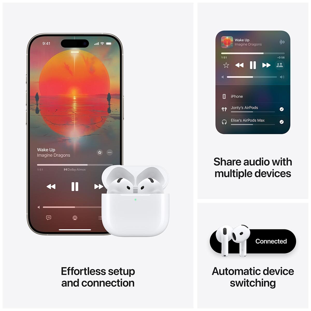 Apple AirPods (4th Generation) – True Wireless Earbuds with USB‑C Charging Case & Spatial Audio - SuperSaverAU - view 7