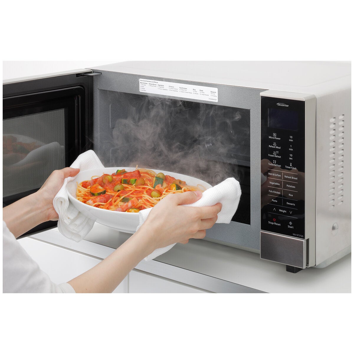Turntable-Free 1000W Inverter Microwave with 27 Litre Flatbed Cavity from Panasonic NNSF57QSQPQ — image 6