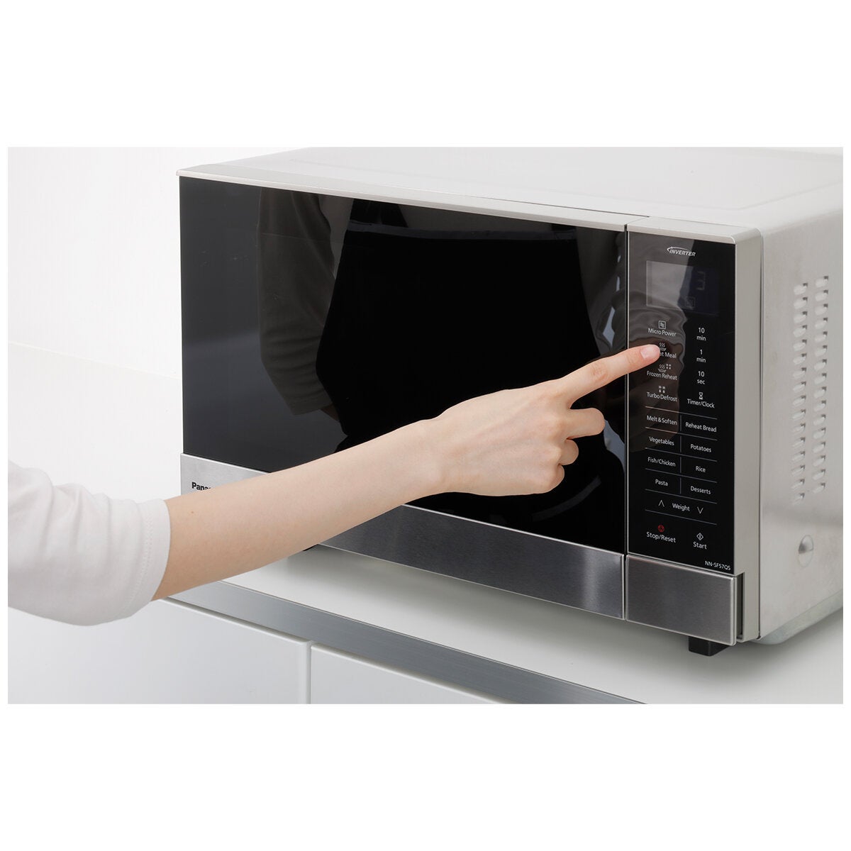 Turntable-Free 1000W Inverter Microwave with 27 Litre Flatbed Cavity from Panasonic NNSF57QSQPQ — image 5