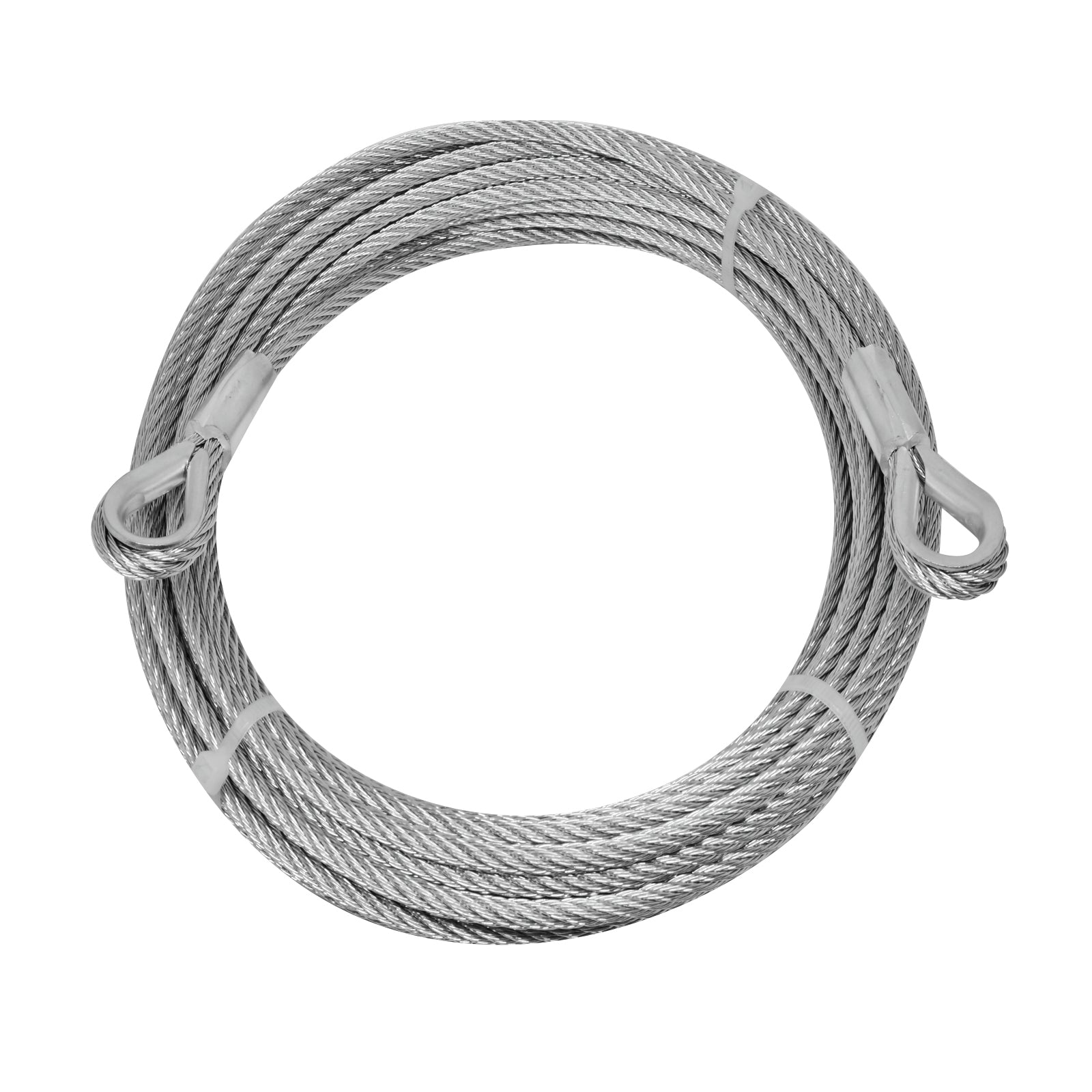 Pinnacle 5mm x 12m Galvanised Steel Wire Rope with Loops, 355kg