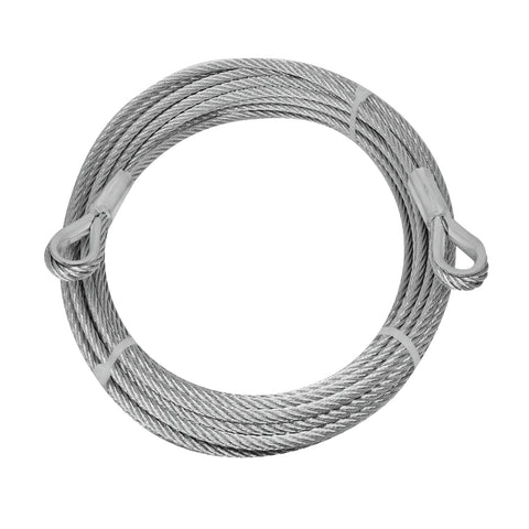 Pinnacle 5mm x 12m Galvanised Steel Wire Rope with Loops, 355kg