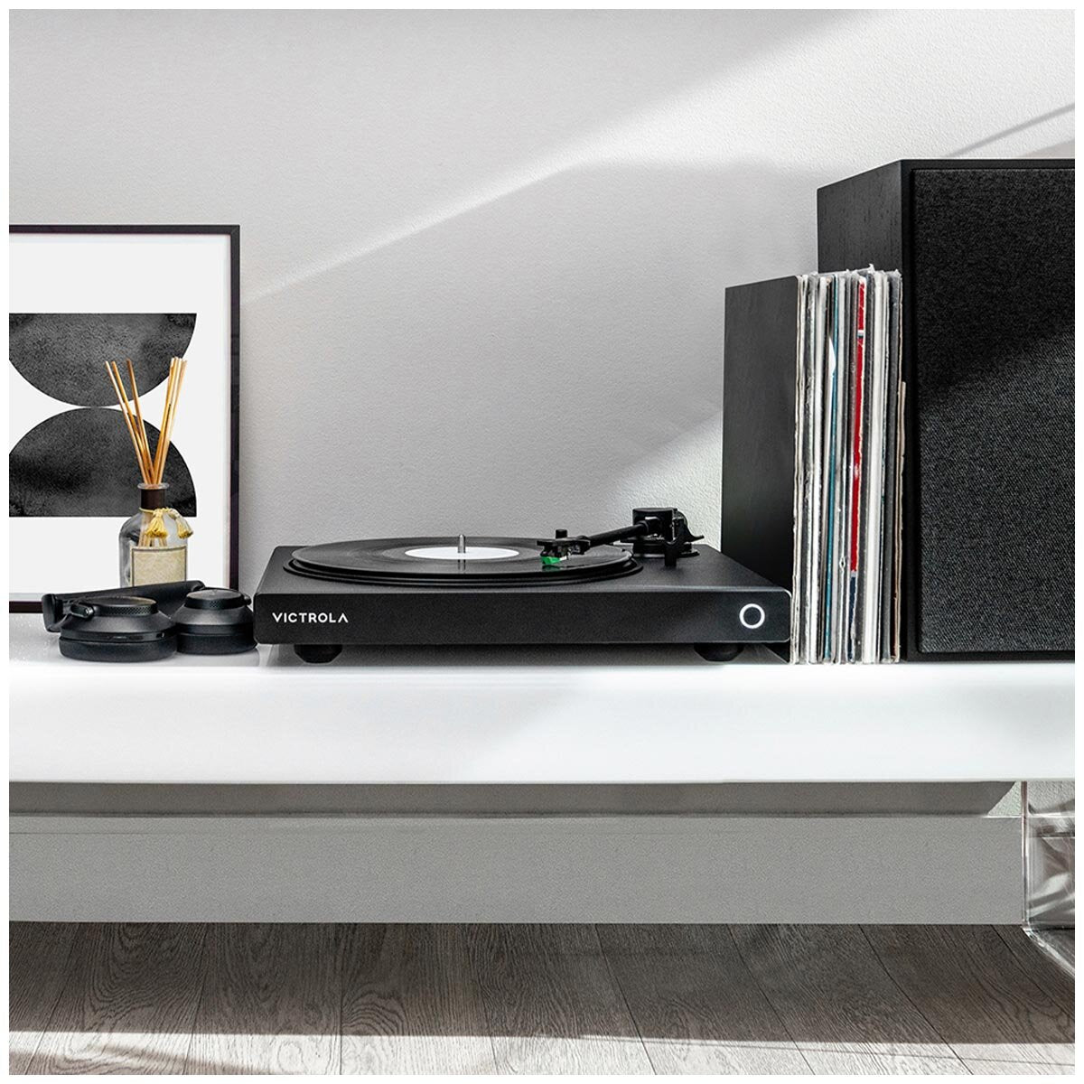 Victrola Hi-Res Onyx Turntable, Bluetooth, AT-VM95E Cartridge, Black, 41.5 x 19.99 x 51 mm - SuperSaverAU - view 5