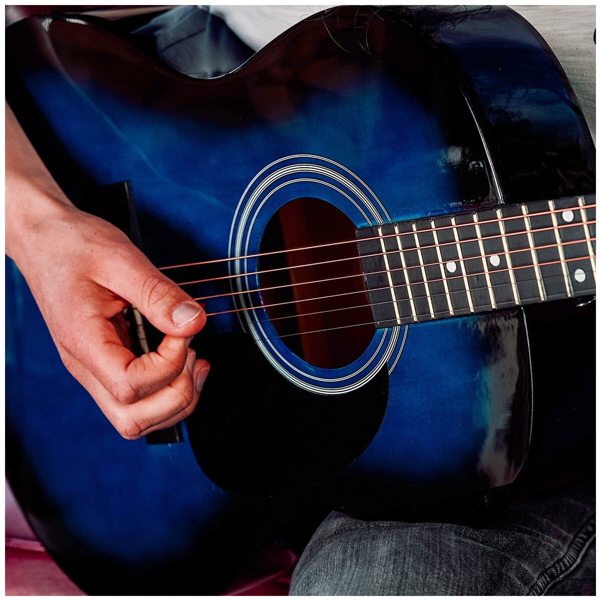 3rd Avenue Acoustic Guitar Premium Pack Blueburst NM-STX10ABBPK2 - SuperSaverAU - view 4