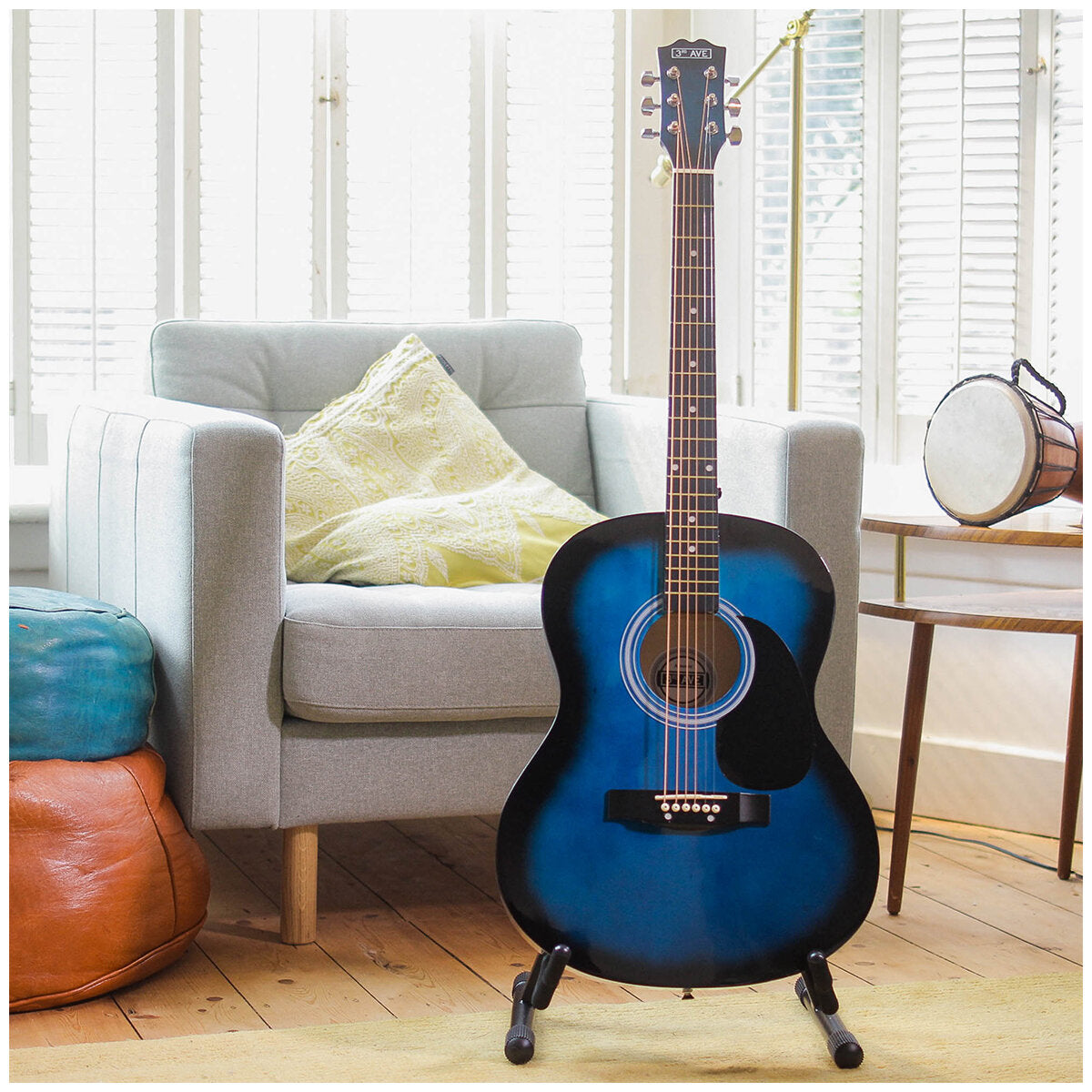 3rd Avenue Acoustic Guitar Premium Pack Blueburst NM-STX10ABBPK2 - SuperSaverAU - view 2