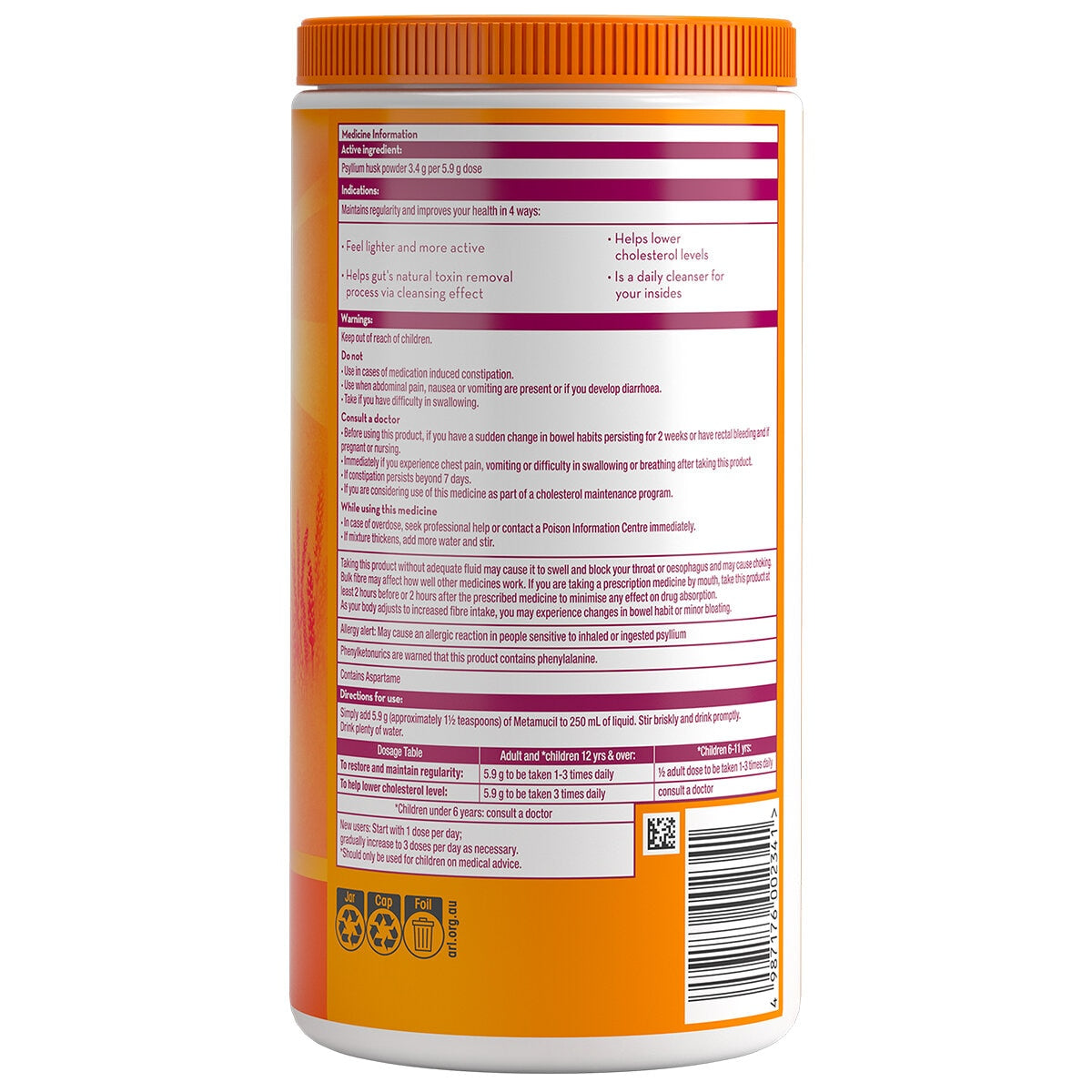 Metamucil 2x673g - SuperSaverAU - view 4