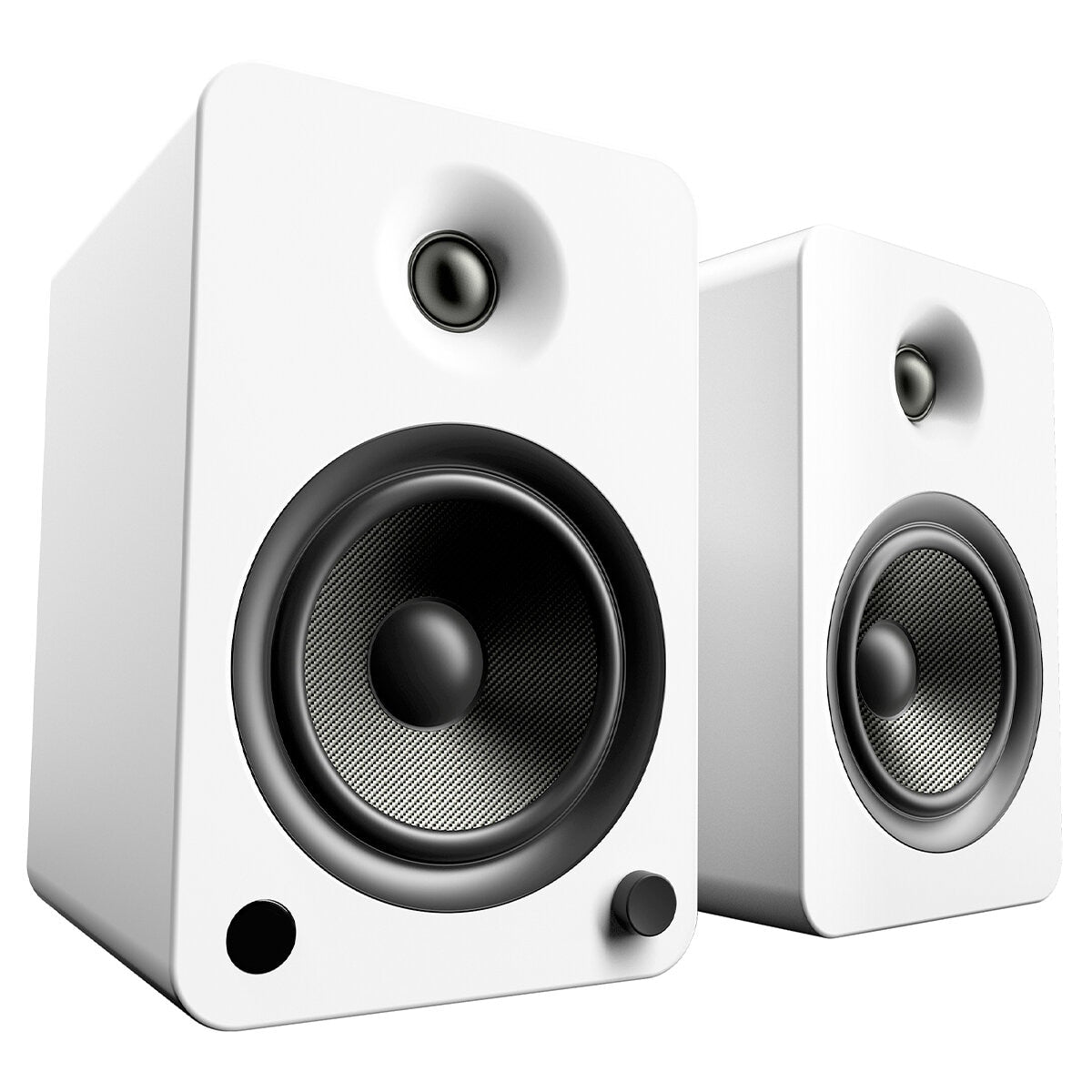 Kanto YU6 200W Powered Bookshelf Speakers Matte White, Bluetooth, Vinyl Ready, 10.7" - SuperSaverAU - view 2