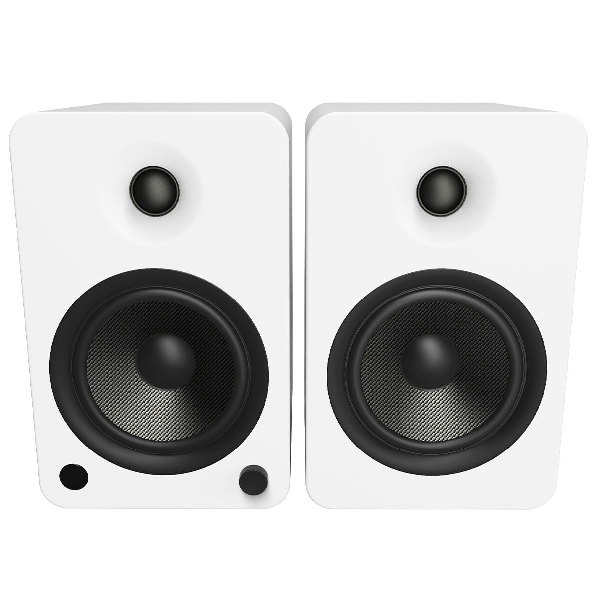 Kanto YU6 200W Powered Bookshelf Speakers Matte White, Bluetooth, Vinyl Ready, 10.7" - SuperSaverAU - view 1