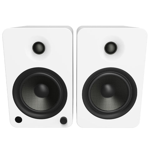 Kanto YU6 200W Powered Bookshelf Speakers Matte White, Bluetooth, Vinyl Ready, 10.7" - SuperSaverAU - view 1