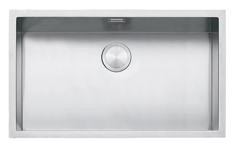Barazza R15 large single bowl sink - 1.2mm 304 stainless steel, top, flush or undermount - 1X7040I