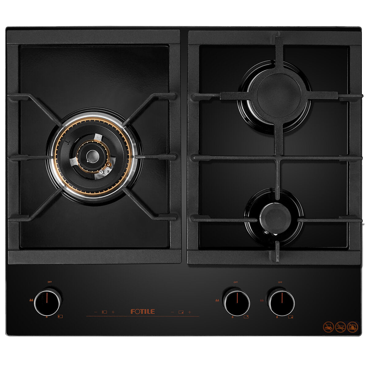 FOTILE 3 Burner Glass Cooktop GLG60305 - SuperSaverAU - view 4