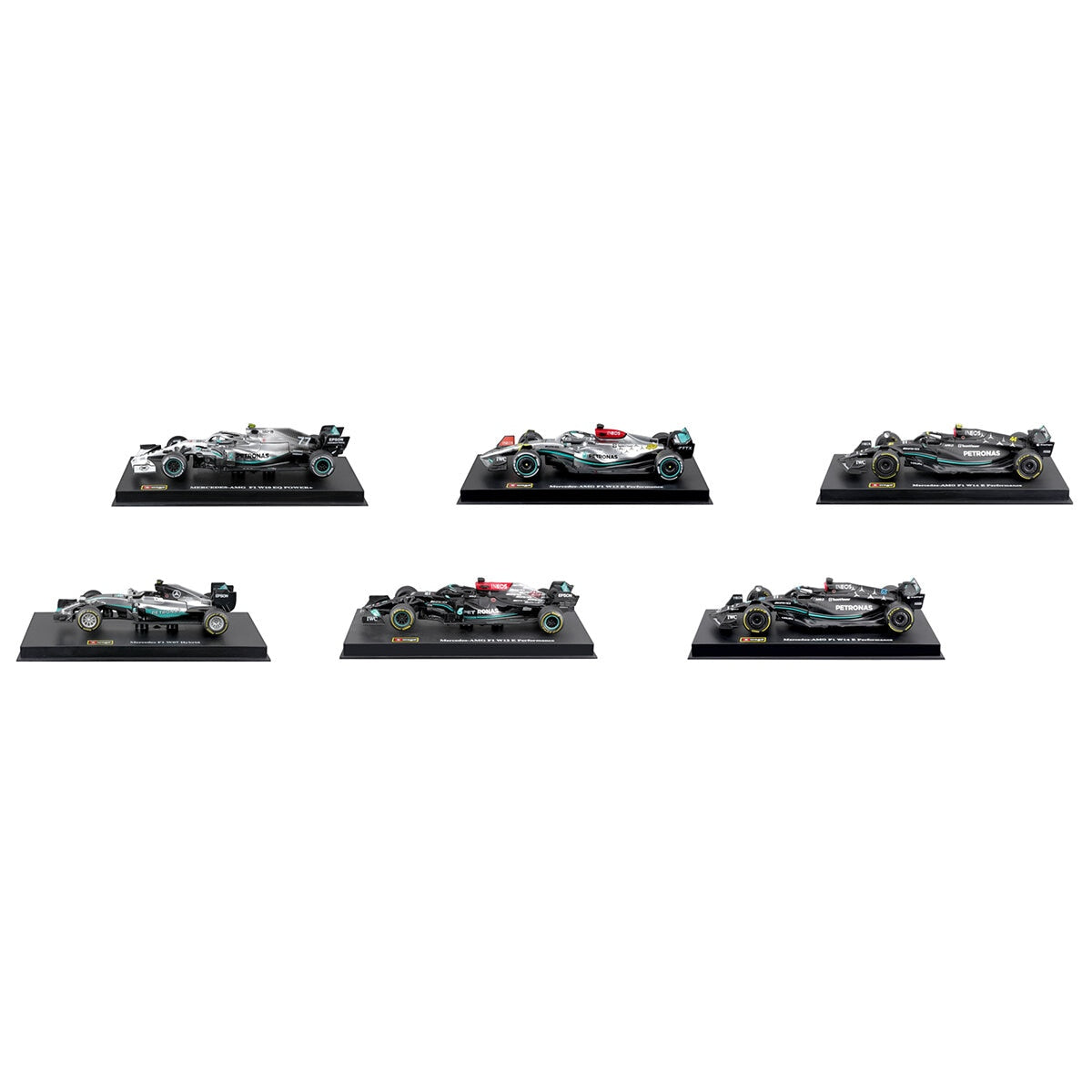 Maisto 1:43 Formula Racing Die Cast 6 Pack Mercedes Benz - SuperSaverAU - view 2