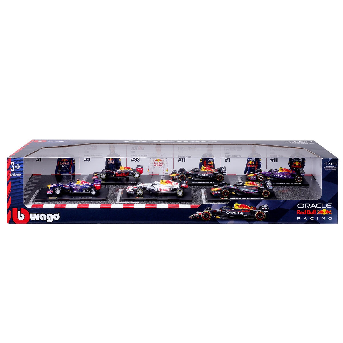Maisto 1:43 Formula Racing Die Cast 6 Pack Red Bull - SuperSaverAU - view 4