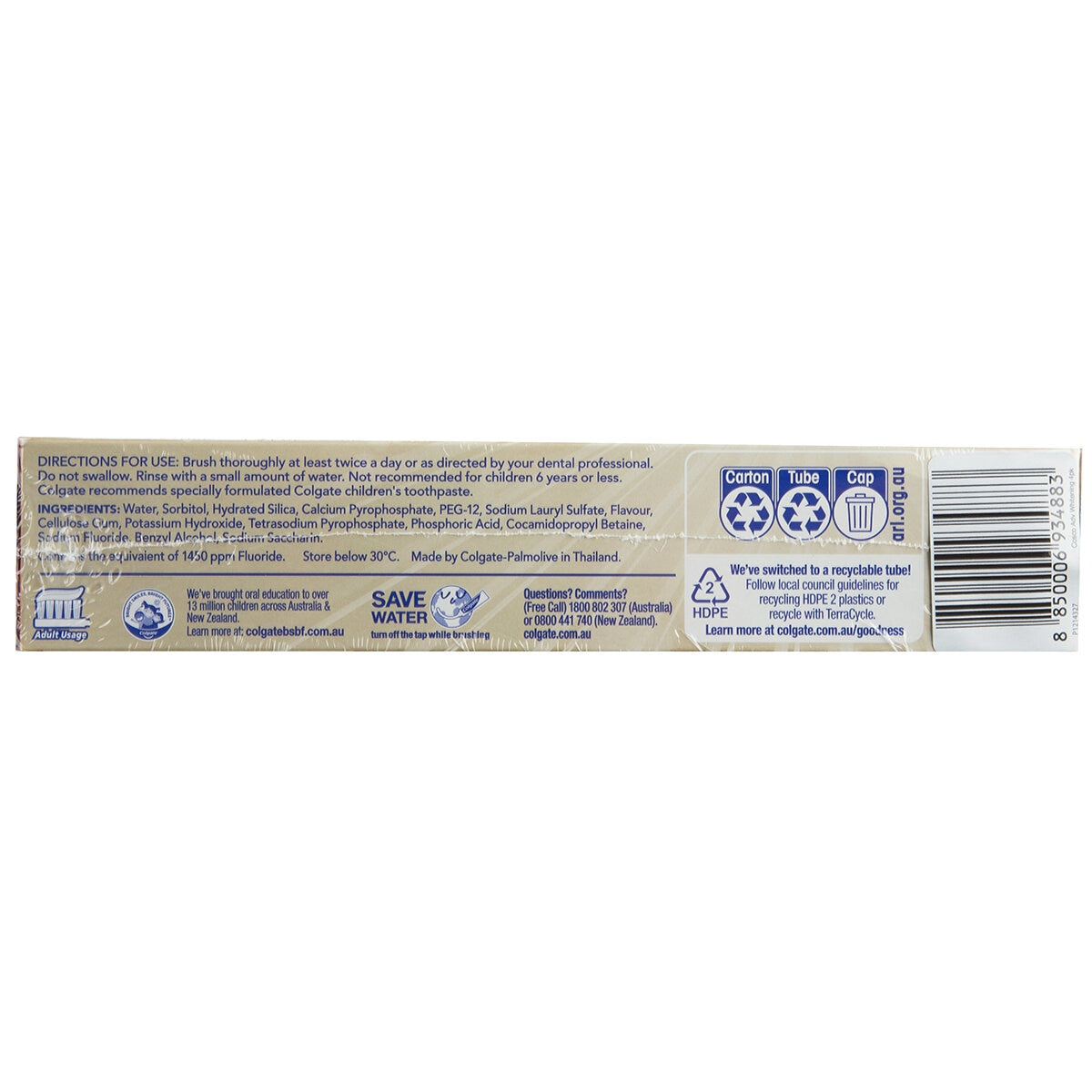 Colgate Advanced Whitening Tartar Control Toothpaste 4 x 200g - SuperSaverAU - view 3