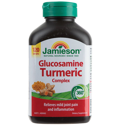 Jamieson Glucosamine Turmeric Complex 120 Caplets - SuperSaverAU - view 1