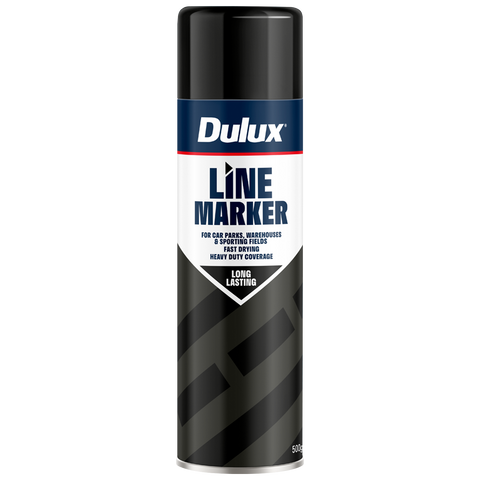Dulux 500g Black Line Marker Spray Paint, Sharp Line Marking for Grass, Concrete & Asphalt