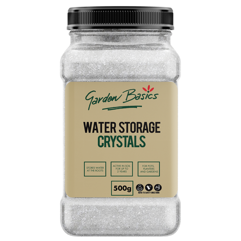 Garden Basics Water Storage Crystals 500g, Safe for Vegetables, Improves Soil Moisture