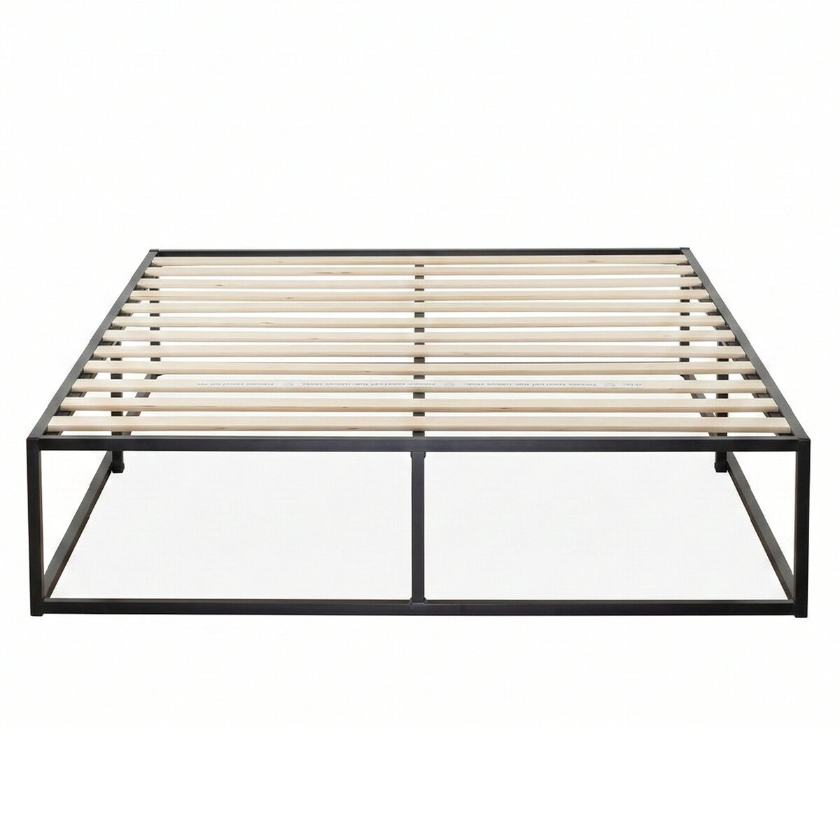 Zinus Joseph Single 25cm Metal Bed Frame in Black - Reinforced Centre Beam, 130kg Capacity - AU-MBBF-10S