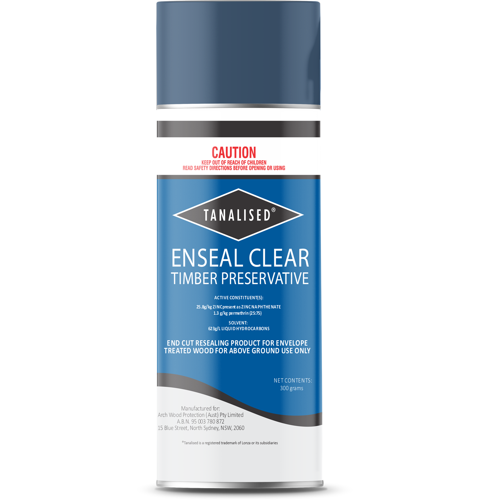 Tanalised 300g Clear Enseal Timber Treatment Aerosol 0.3L