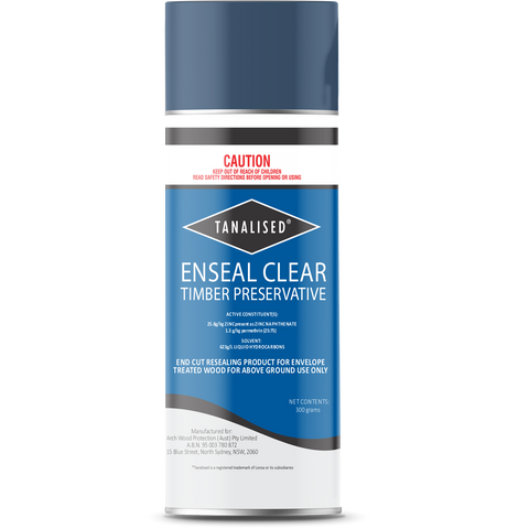 Tanalised 300g Clear Enseal Timber Treatment Aerosol 0.3L