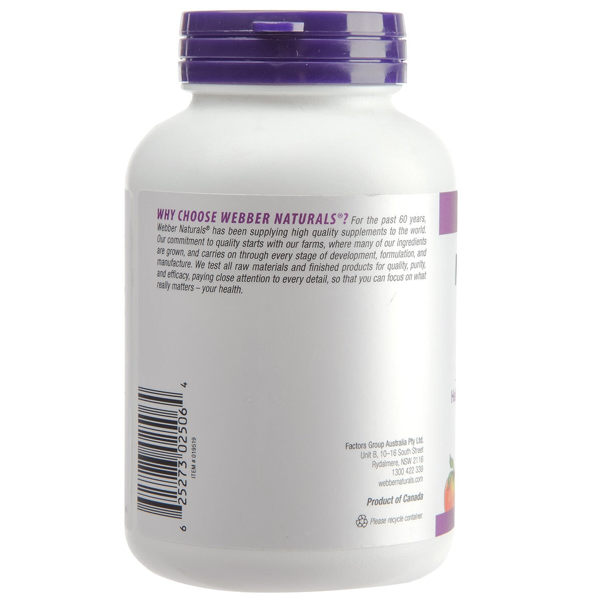 Webber Naturals Magnesium 250mg 150 Tablets - SuperSaverAU - view 3