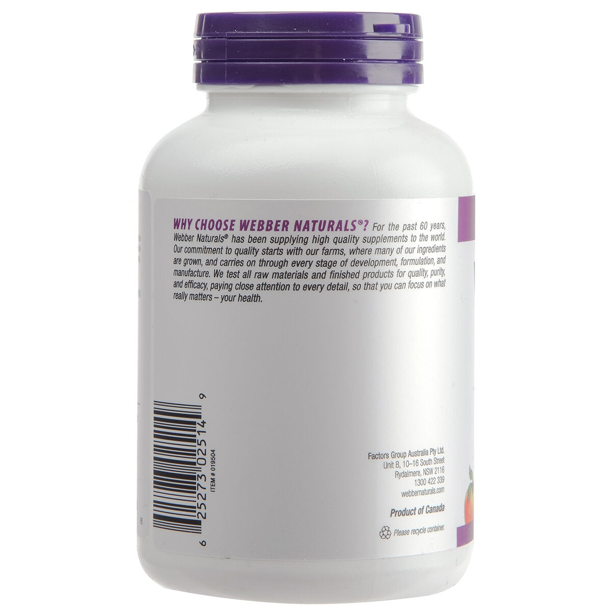 Webber Naturals Vitamin D3 1000IU 250 Capsules - SuperSaverAU - view 3