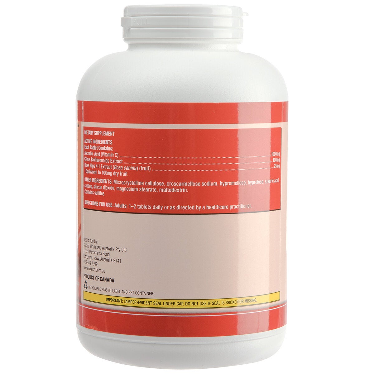 Kirkland Signature Immune Support Vitamin C Tablets 1000mg 500 Pack — image 3