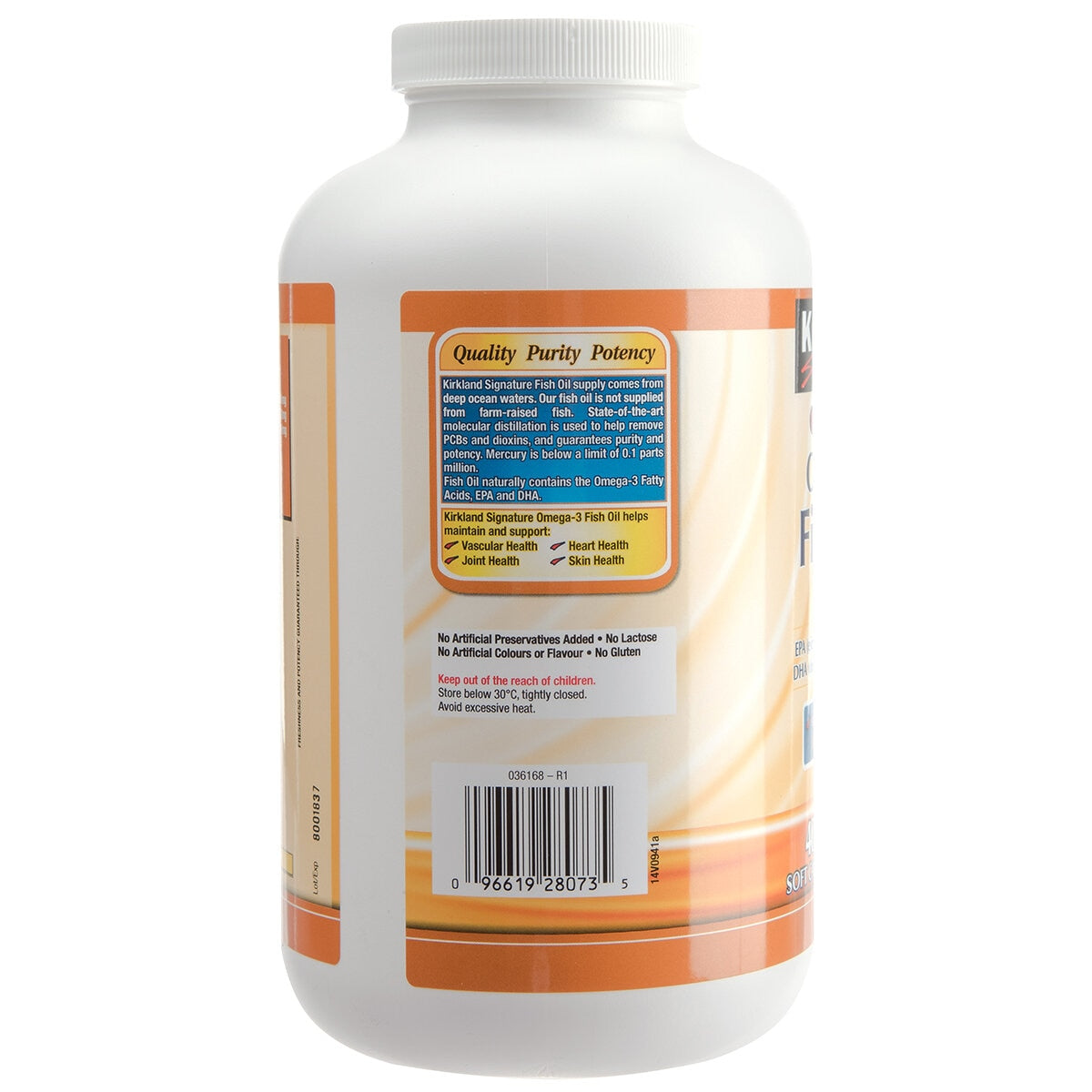 Kirkland Signature Omega-3 Fish Oil 1000mg 400 Capsules - SuperSaverAU - view 3