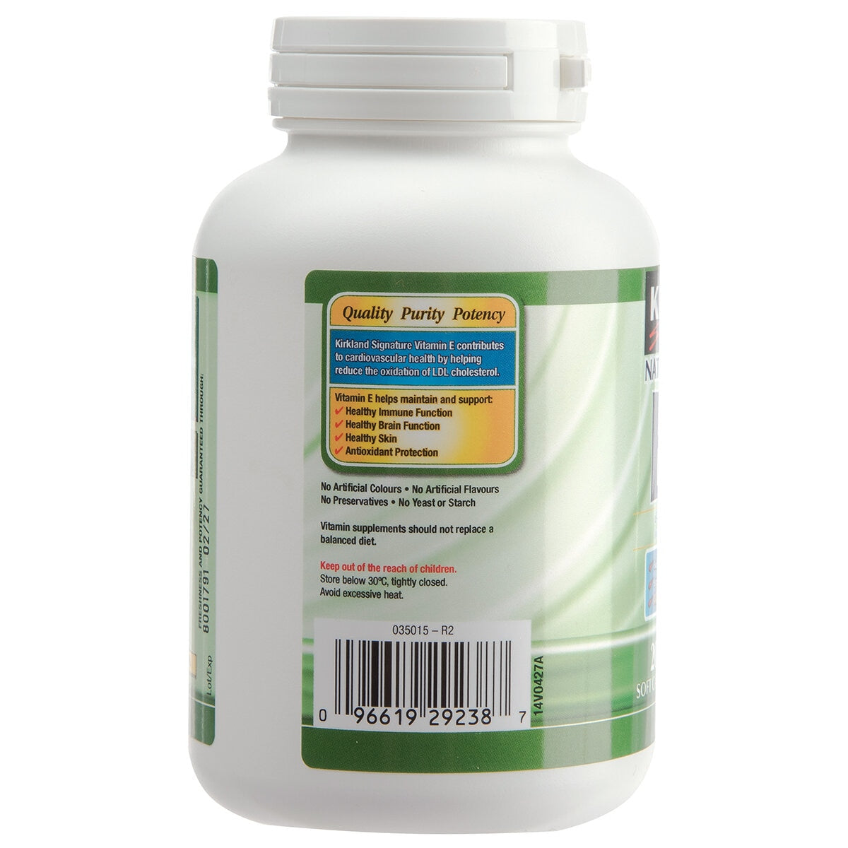 Kirkland Signature Natural Vitamin E 400 IU 200 Softgels - SuperSaverAU - view 3